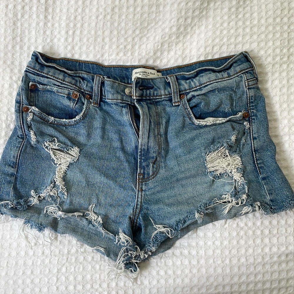 Abercrombie distressed shorts